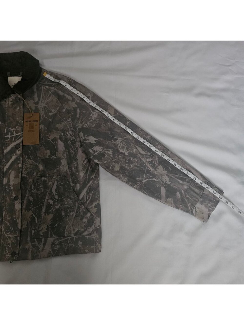 Thread & Supply Gray Tree Camouflage-Print Barn Korie Jacket Women's Small, NWT - Picture 13 of 14
